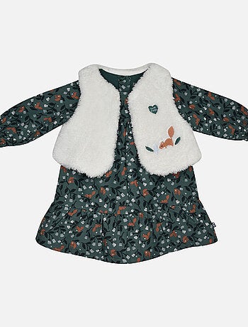 ROBE GILET SANS MANCHES MONA VELOURS COTELE