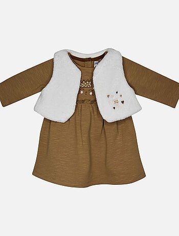 ROBE GILET S/S MANCHE IRMINE MOLLETON BEBE