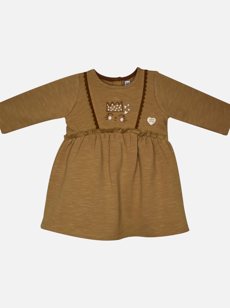 ROBE GILET S/S MANCHE IRMINE MOLLETON BEBE Marron - Kiabi