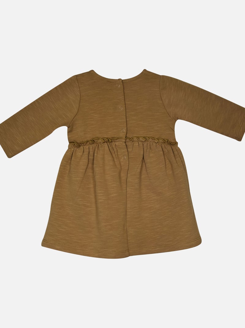 ROBE GILET S/S MANCHE IRMINE MOLLETON BEBE Marron - Kiabi