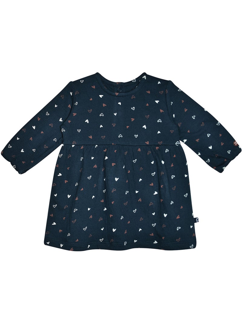 Robe gilet s/s manches sibylle maille bebe Bleu - Kiabi