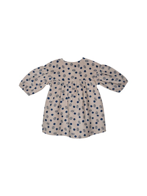 Robe gilet ss mches pepita velours cotele manches longues - Kiabi