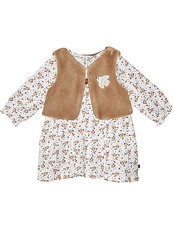 Robe gilet s/s mches servane maille