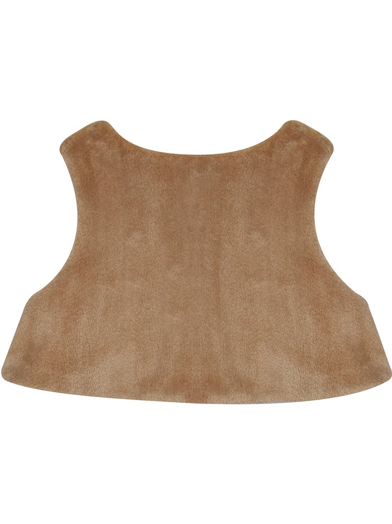 Robe gilet s/s mches servane maille Beige - Kiabi