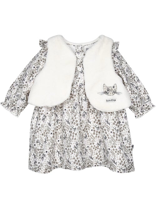Robe gilet s/s mches sophie serge manches longues - Kiabi