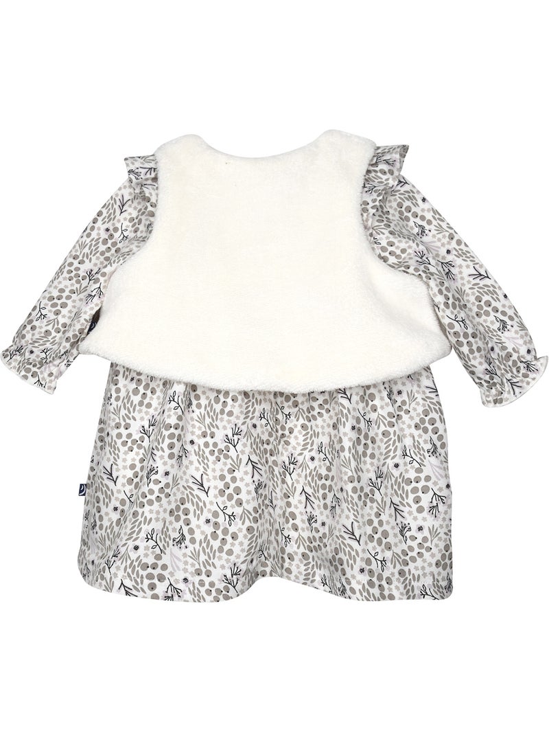 Robe gilet s/s mches sophie serge manches longues Beige - Kiabi
