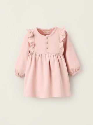Robe Grattée avec Volants