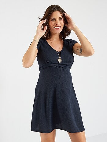 Robe grossesse à manches courtes - Kiabi