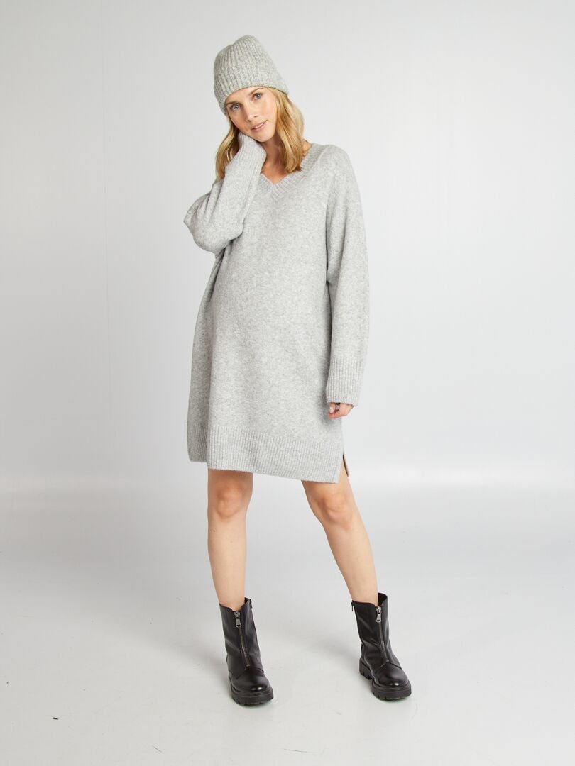 Robe grossesse en mail Gris - Kiabi