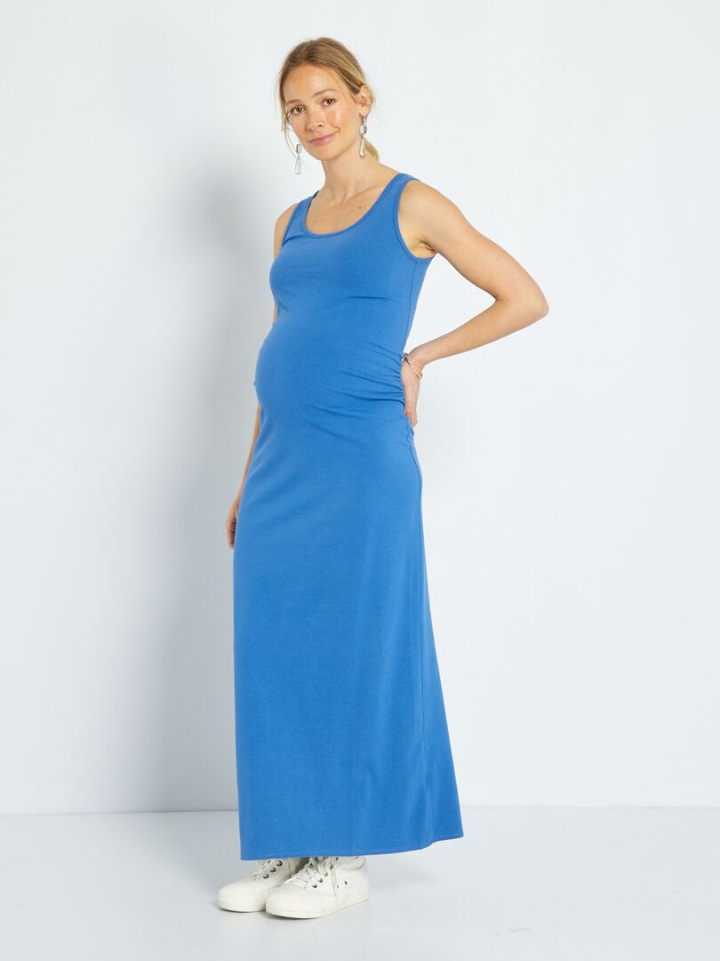 Robe grossesse longue Bleu - Kiabi