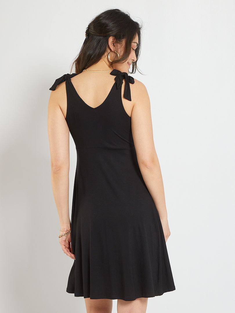Robe grossesse Noir uni - Kiabi