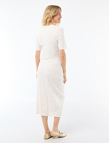 Robe grossesse torsadée devant