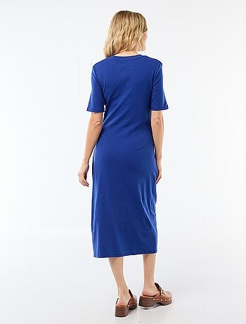 Robe grossesse torsadée devant