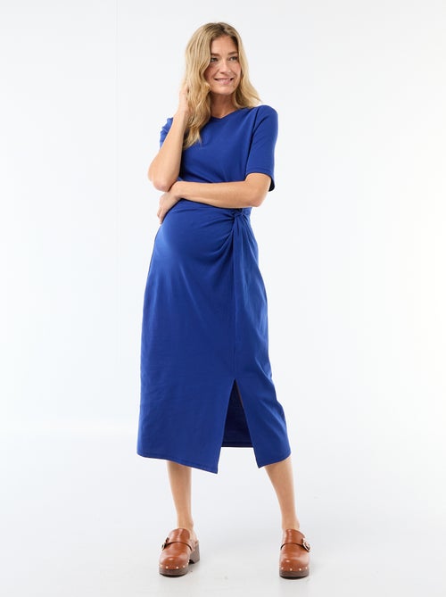 Robe grossesse torsadée devant - Kiabi