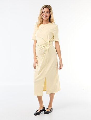 Robe grossesse torsadée devant
