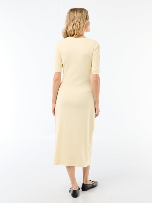 Robe grossesse torsadée devant - Kiabi