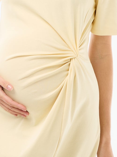 Robe grossesse torsadée devant - Kiabi