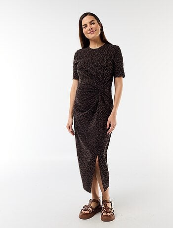 Robe grossesse torsadée devant