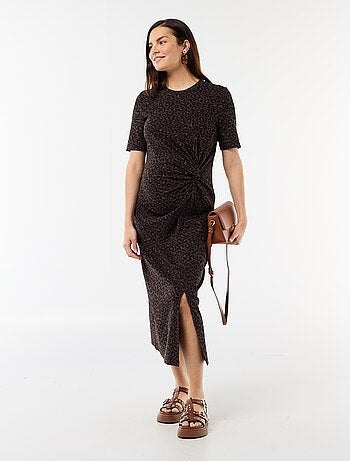 Robe grossesse torsadée devant