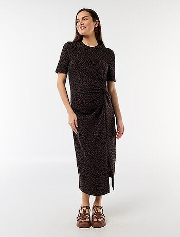 Robe grossesse torsadée devant