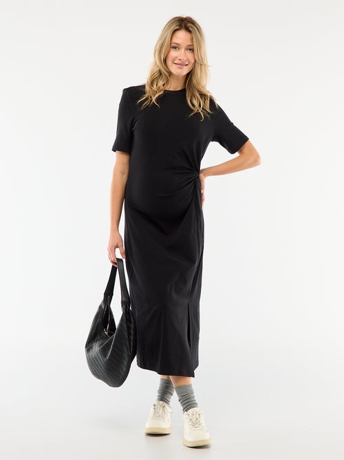 Robe grossesse torsadée devant - Kiabi