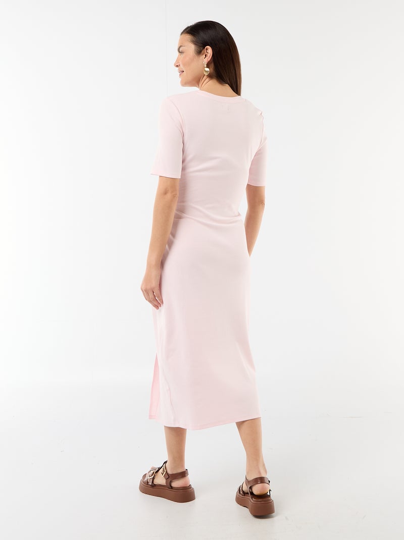 Robe grossesse torsadée devant Rose - Kiabi