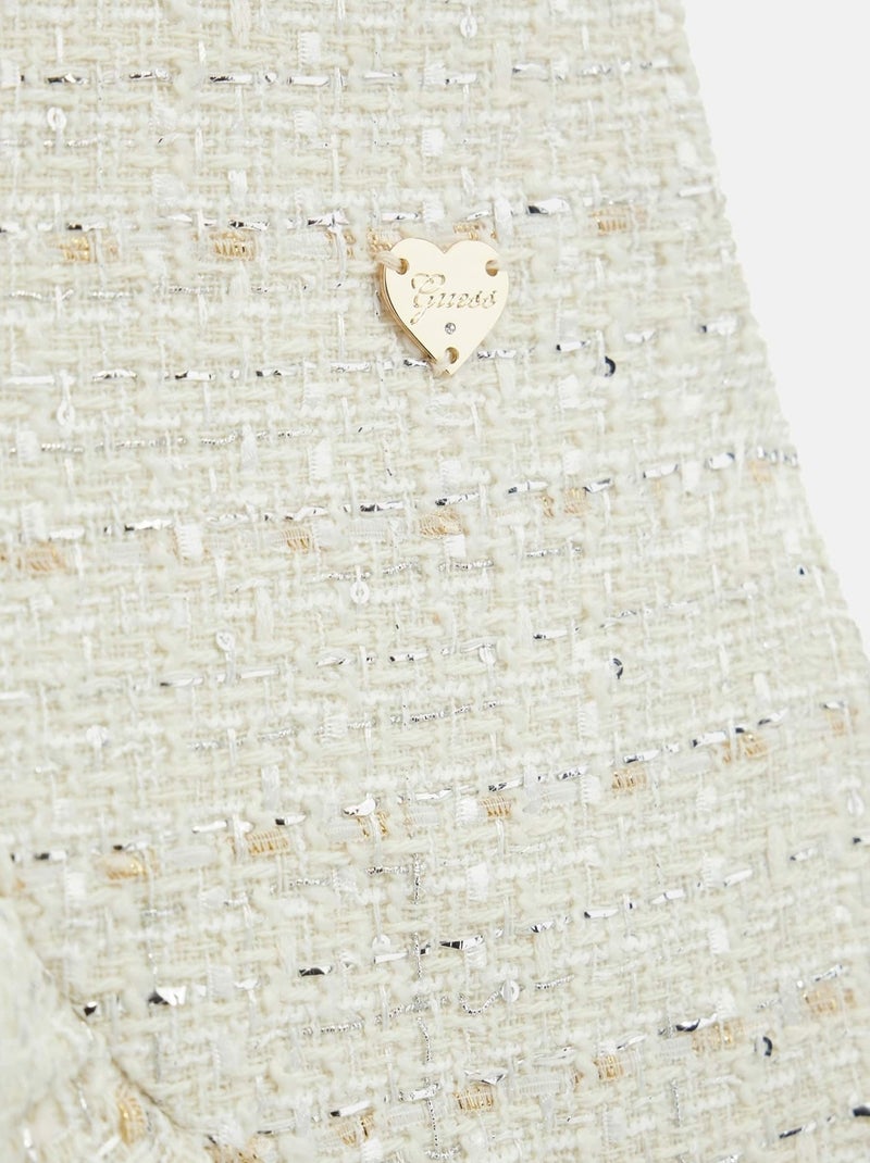 Robe Guess kids à détails pailletés Crème - Kiabi