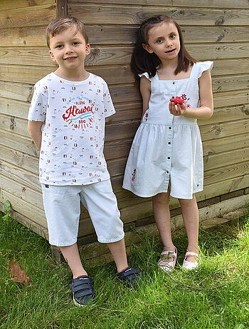 ROBE GUYLAINE JEAN SANS MANCHES ENFANT