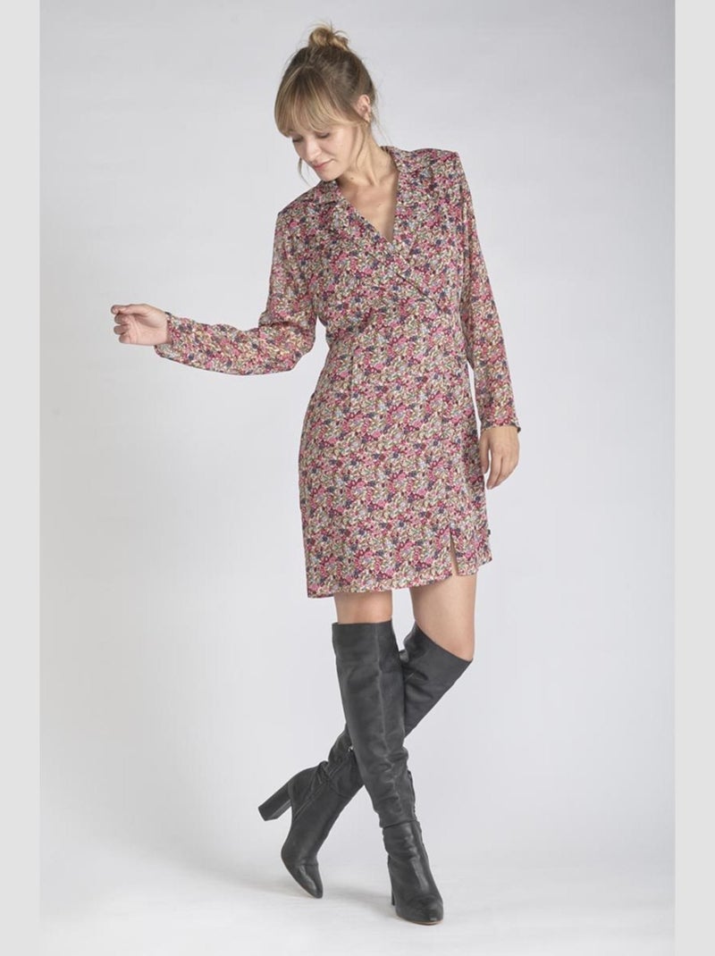 Robe HABBES droite 'Le Temps Des Cerises' Rose - Kiabi