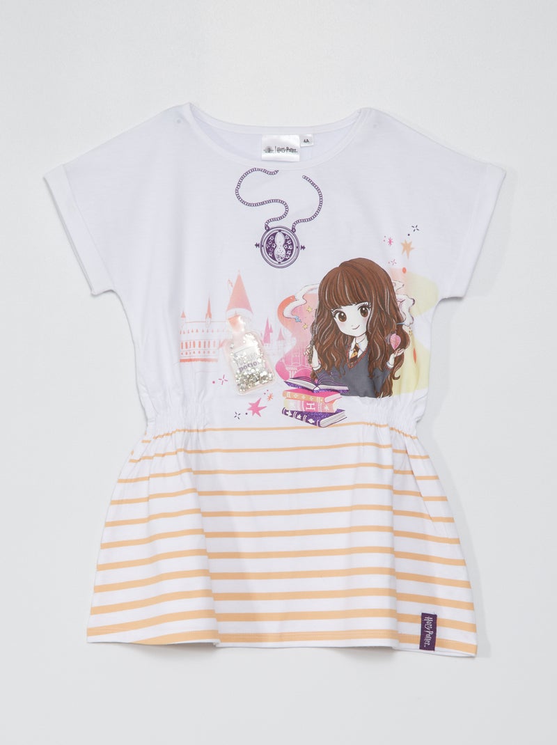 Robe 'Harry Potter' en jersey blanc - Kiabi