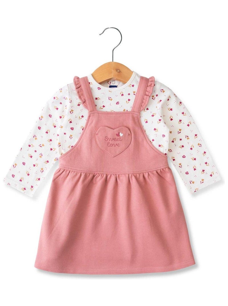 Robe + Haut Fille Terre de Marins Rose - Kiabi