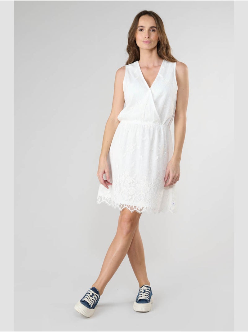 Robe HELIOT droite 'Le Temps Des Cerises' Blanc - Kiabi