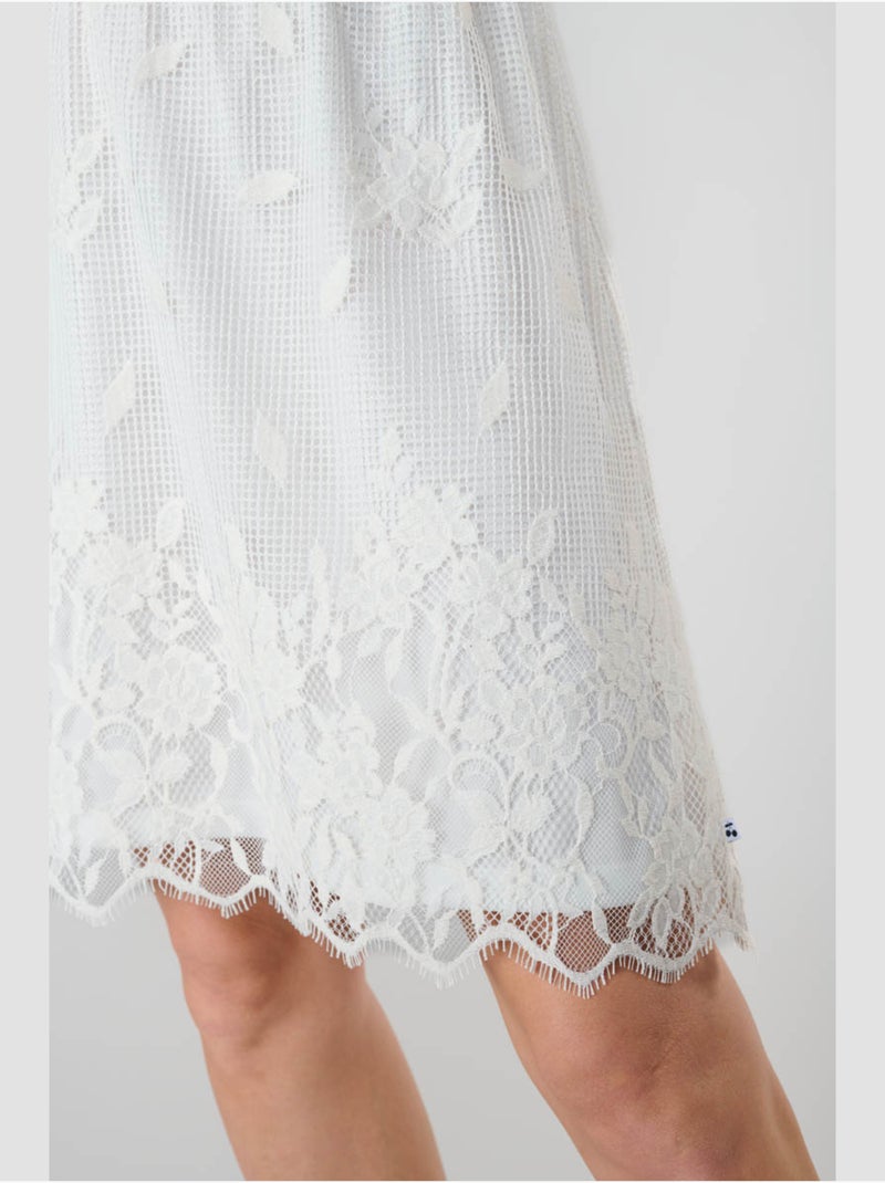 Robe HELIOT droite 'Le Temps Des Cerises' Blanc - Kiabi