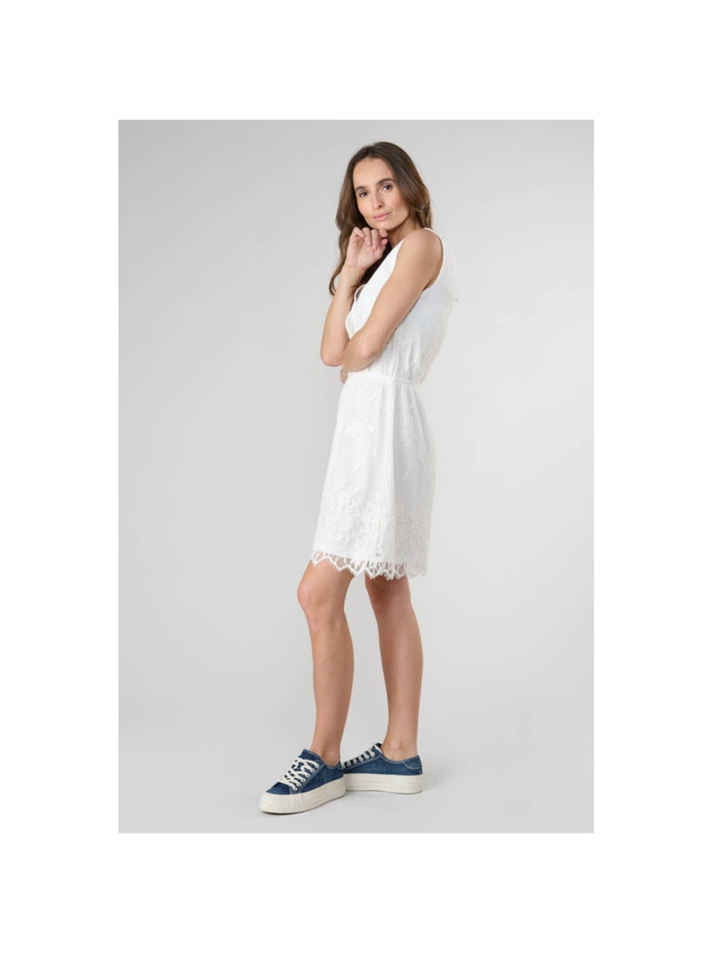 Robe HELIOT droite 'Le Temps Des Cerises' Blanc - Kiabi