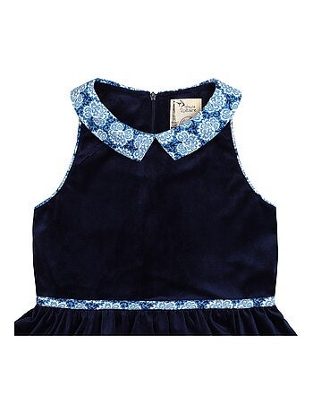 Robe Hiver Col Fleuri Liberty HEPBURN - La Faute à Voltaire