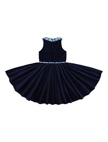 Robe Hiver Col Fleuri Liberty HEPBURN - La Faute à Voltaire