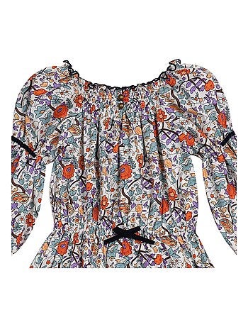 Robe Hiver Fleurie Liberty CHIMENE - La Faute à Voltaire