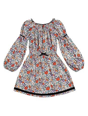 Robe Hiver Fleurie Liberty CHIMENE - La Faute à Voltaire