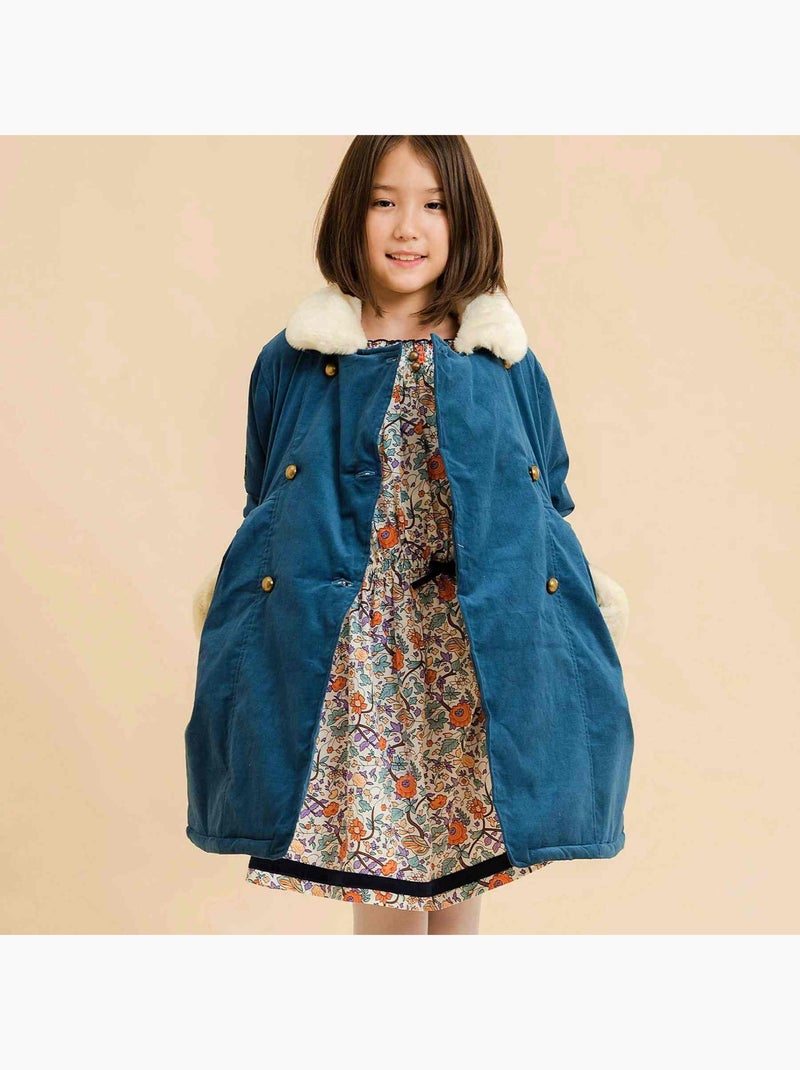 Robe Hiver Fleurie Liberty      CHIMENE - La Faute à Voltaire Orange - Kiabi