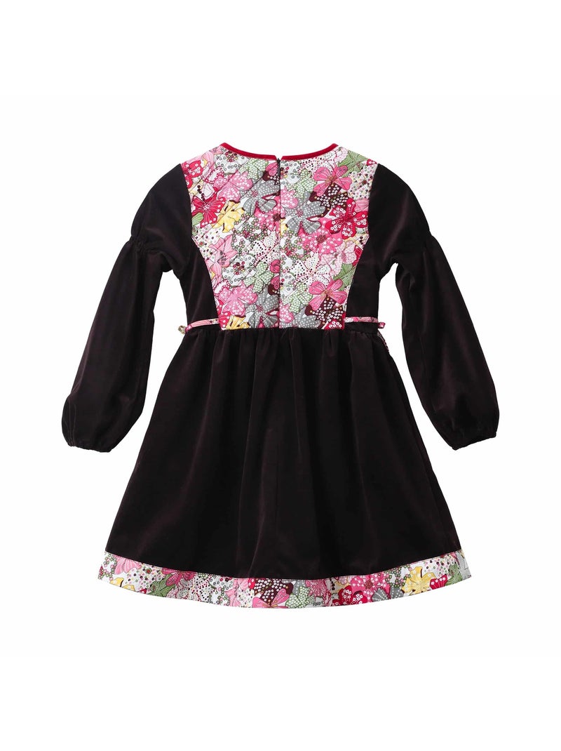 Robe Hiver   Velours  Fleuri Liberty   MARGOT - La Faute à Voltaire Rouge - Kiabi