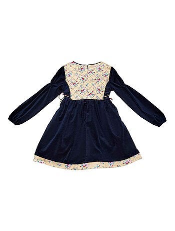 Robe Hiver Velours Fleurie MARGOT - La Faute à Voltaire