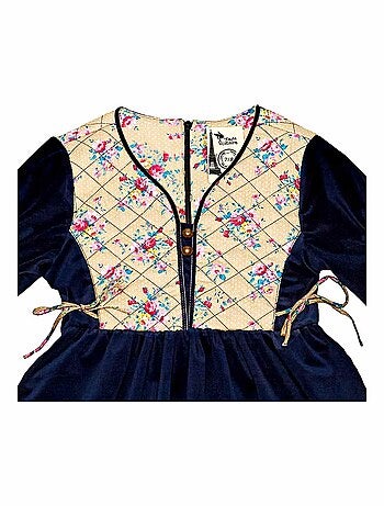 Robe Hiver Velours Fleurie MARGOT - La Faute à Voltaire
