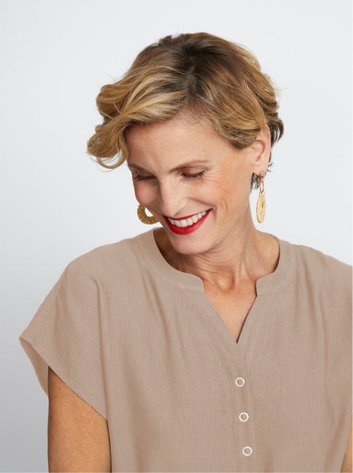 Robe-housse courte manches kimono - Afibel - Kiabi