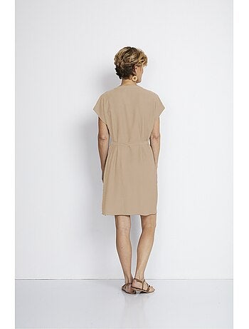 Robe-housse courte manches kimono