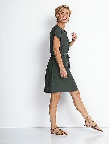 Robe-housse courte manches kimono