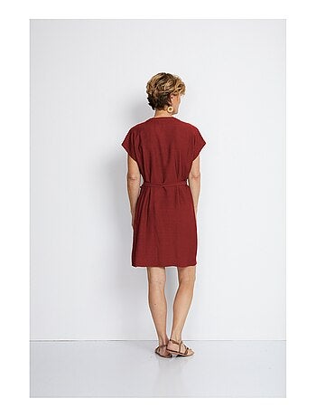 Robe-housse courte manches kimono