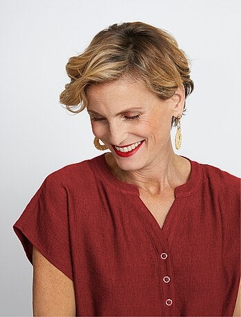 Robe-housse courte manches kimono