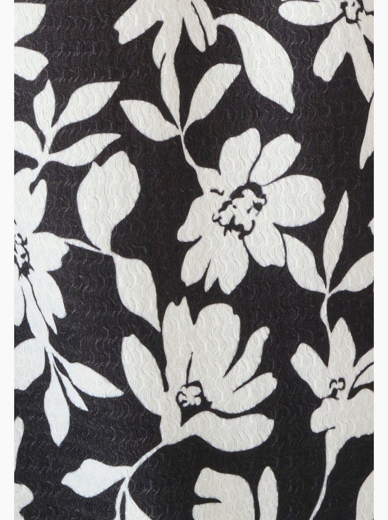 Robe-housse crépon - Damart Noir - Kiabi