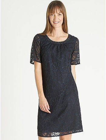Robe housse en tissu effet dentelle - DAXON
