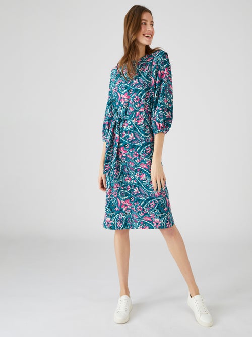 Robe-housse imprimé fleurs - Damart - Kiabi